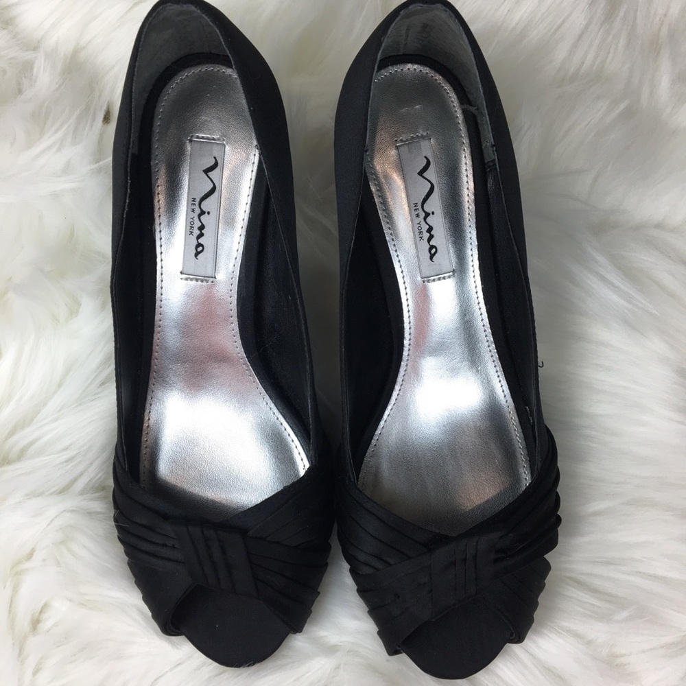 Nina New York black leather heels - Picture 2 of 7